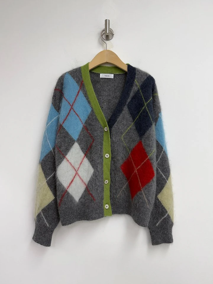 Cashmere Diamond Cardigan by Yikho for Women - view 5
