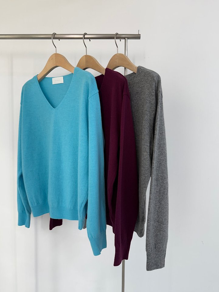 Cashmere V-Neck Knit by Yikho for Women - view 1