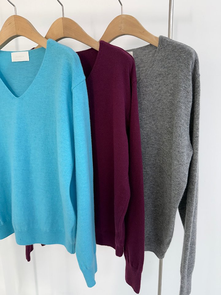 Cashmere V-Neck Knit by Yikho for Women - view 3