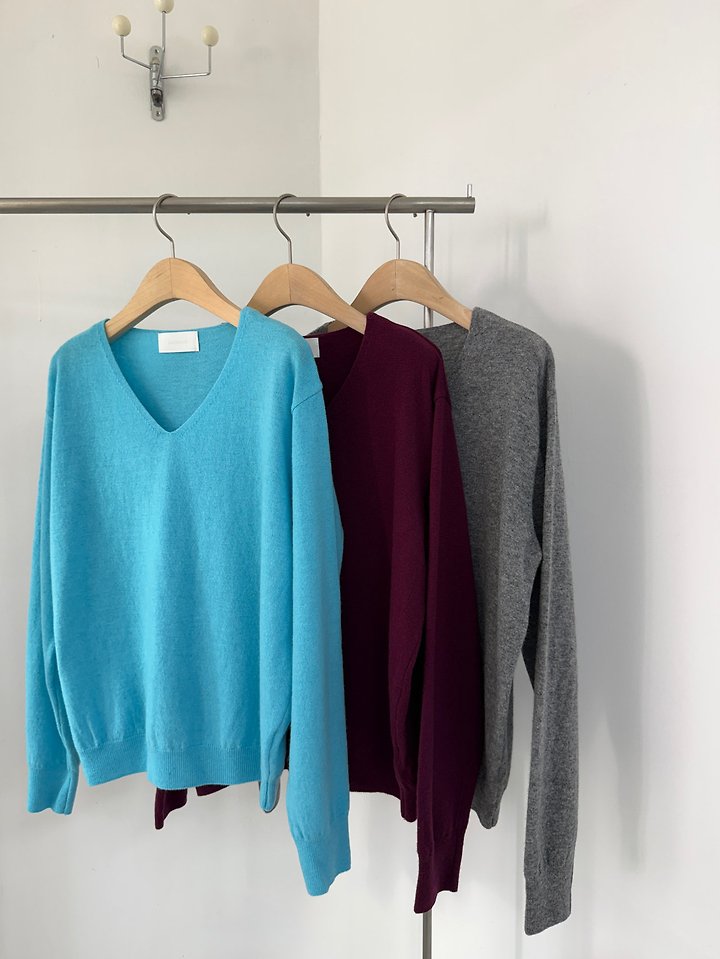 Cashmere V-Neck Knit by Yikho for Women - view 4