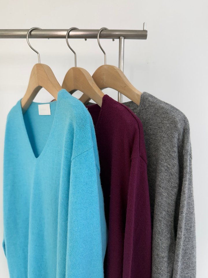 Cashmere V-Neck Knit by Yikho for Women - view 5