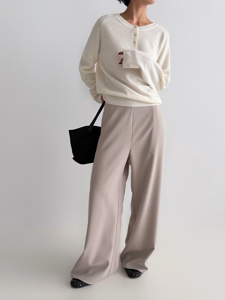 Henley Long Sleeve Knit by Yikho for Women - view 11