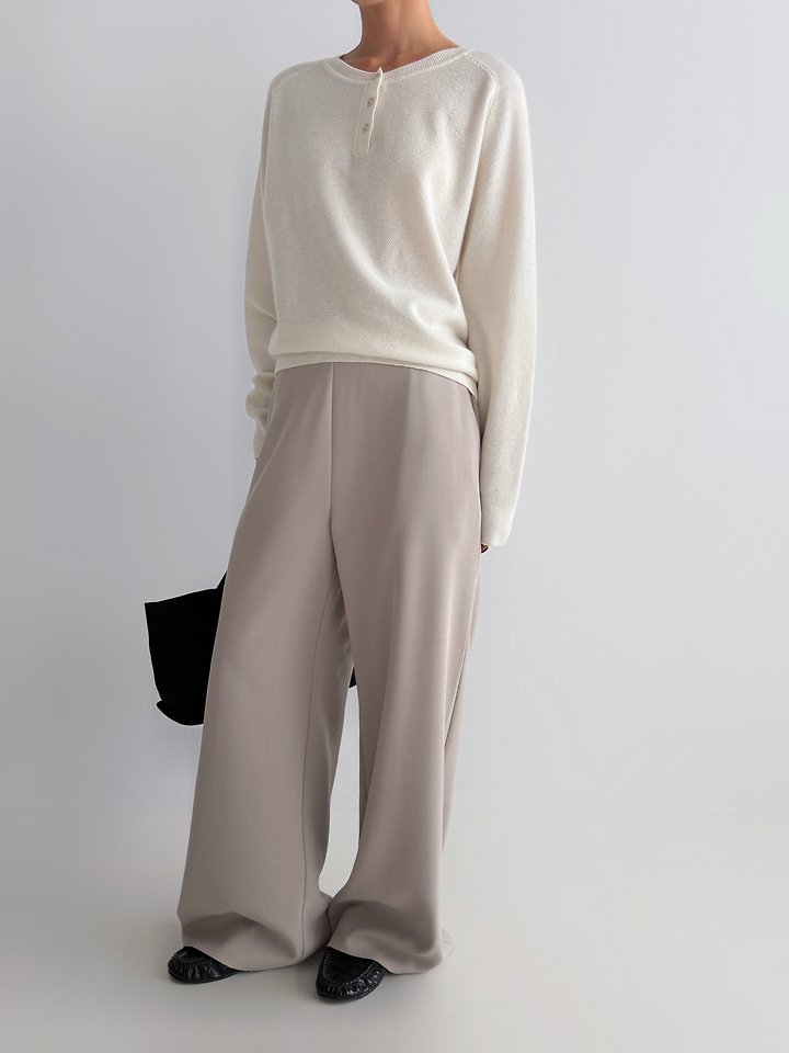 Henley Long Sleeve Knit by Yikho for Women - view 10