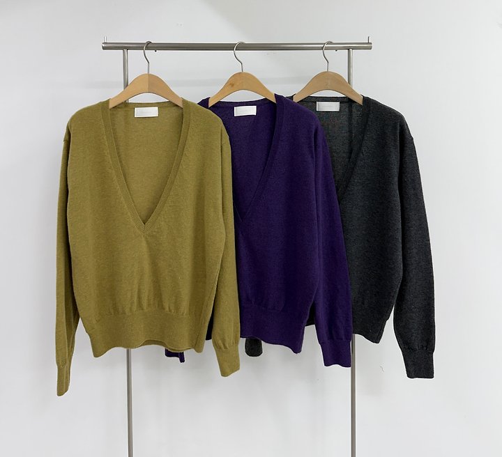 Deep V-Neck Knit by Yikho for Women - view 2