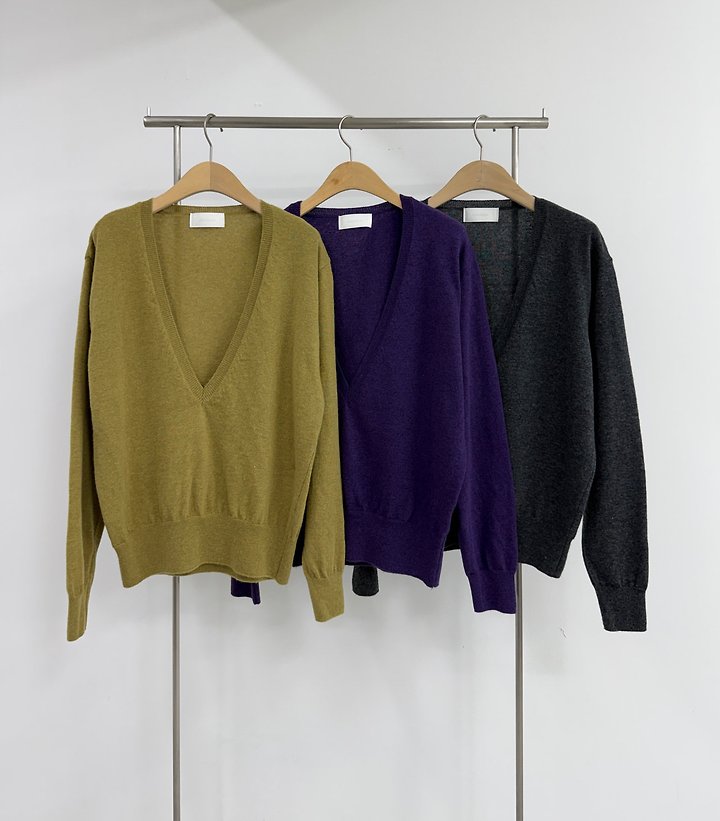 Deep V-Neck Knit by Yikho for Women - view 3