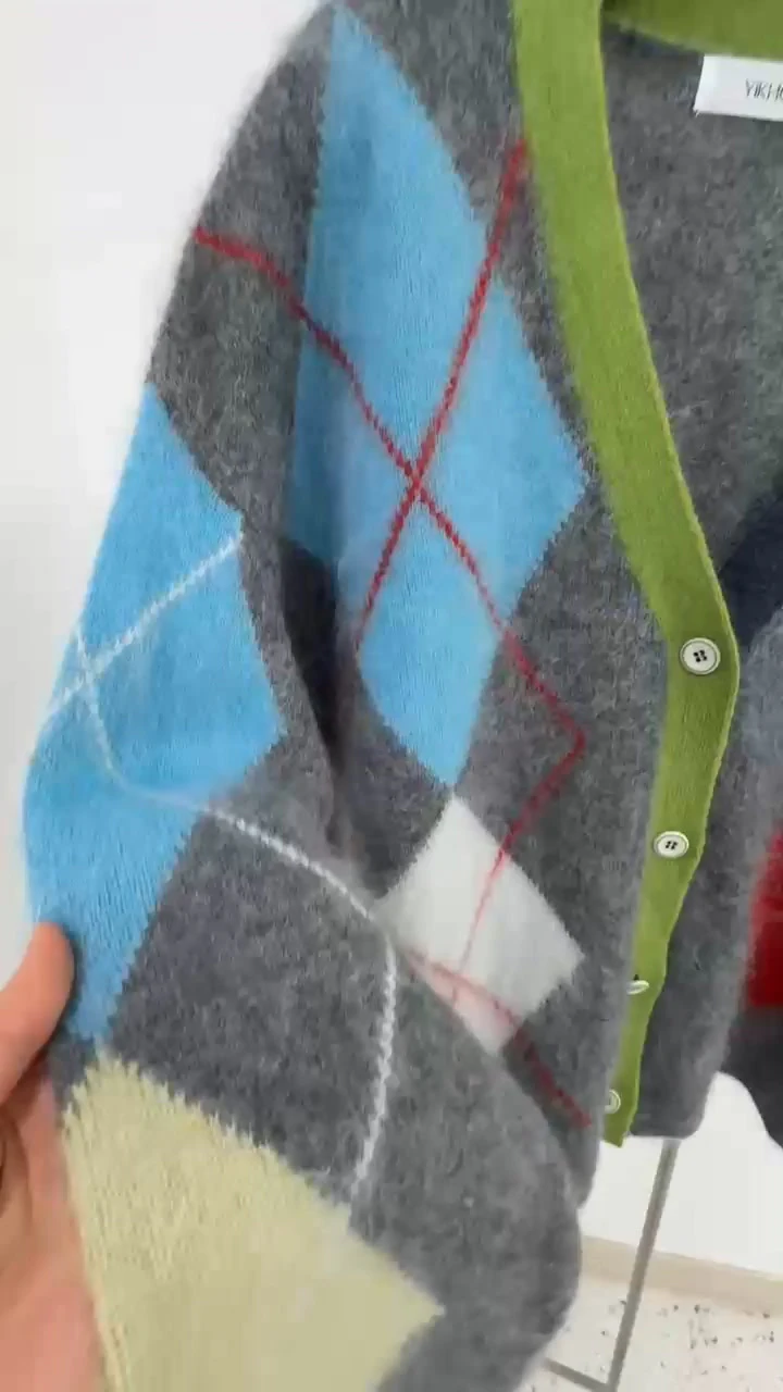 Cashmere Diamond Cardigan by Yikho for Women - view 6