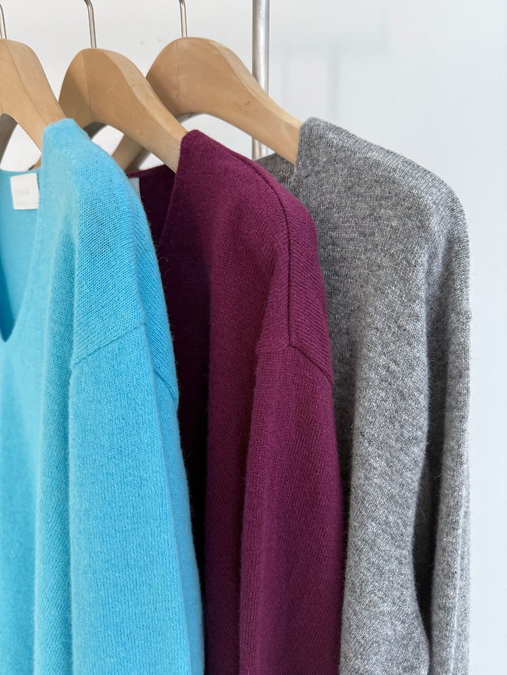 Cashmere V-Neck Knit by Yikho for Women - view 6