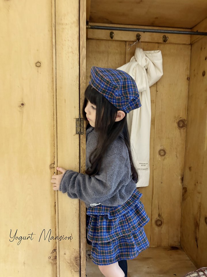Check Pompom Skirt Pants by Yogurt Mansion for Child - view 8