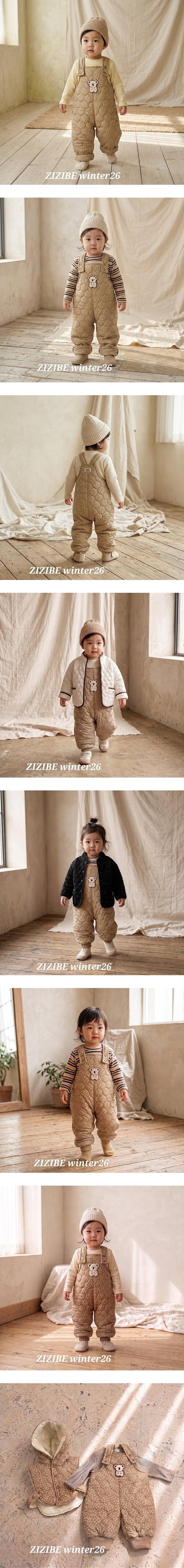 Koala Quilted Overalls by Zizibe for Baby - view 1