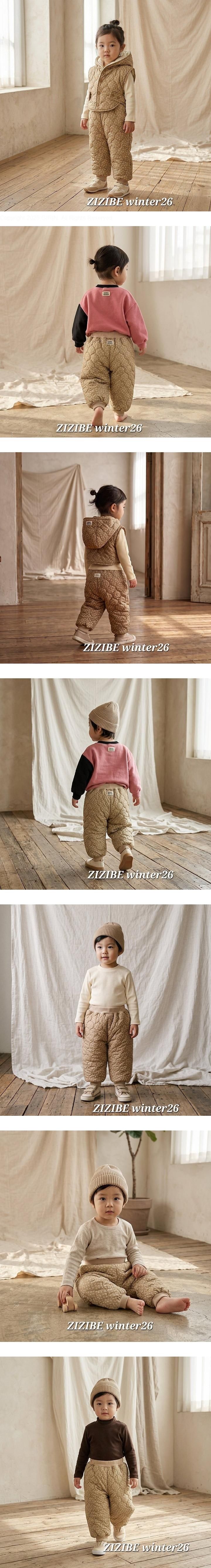 Quilted 3oz Pants by Zizibe for Baby - view 1