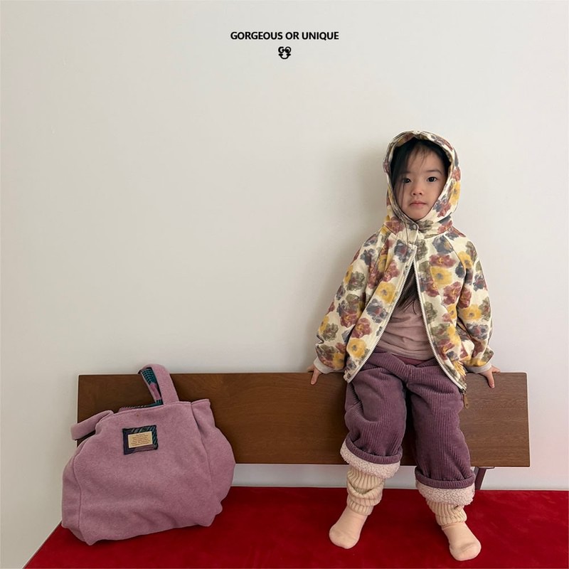 Flower Hooded Zip-up by Go;u for Child - view 12